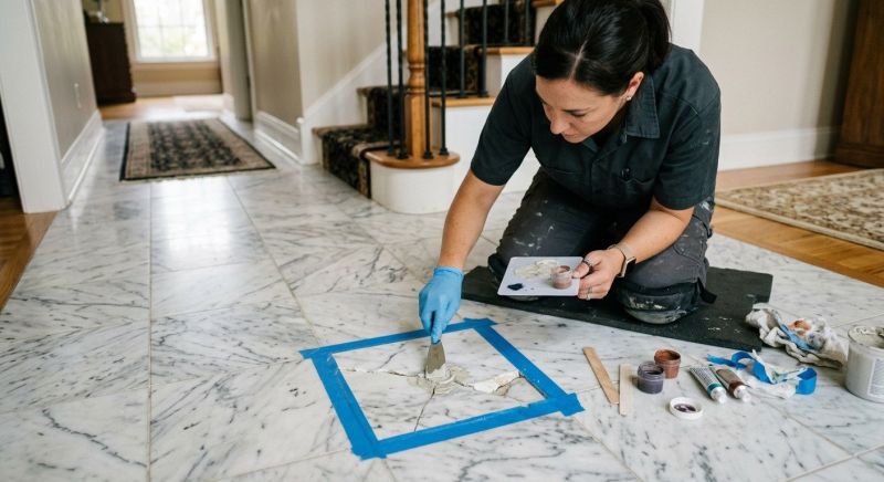 Terrazzo Tile Repair in Overland Park, KS