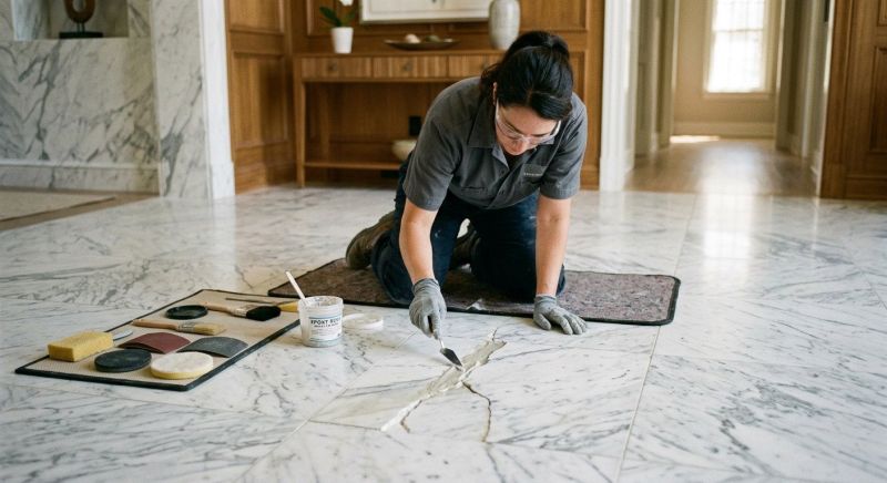 Terrazzo Tile Repair in Overland Park, KS